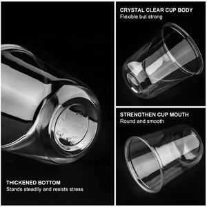 Vente en gros de gobelets à smoothie à emporter en plastique d'injection de qualité supérieure de 600ml pour tasses à jus boisson froide Boba Matcha tardif avec couvercles - Product Image 5