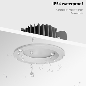 ALLWAY Haute Lumen IP54 Coulée sous pression En Aluminium Plafond Spot Encastré 55W Led Downlight Rond - Product Image 2