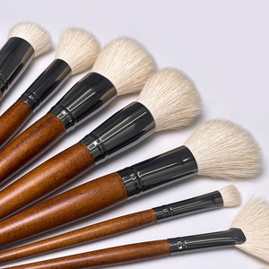 15Pcs Cashmere Goat Hair Makeup Brush Set Powder Blush Contour Eyeliner <b>Eye</b> Blending Kit Private Label - Product Image 4