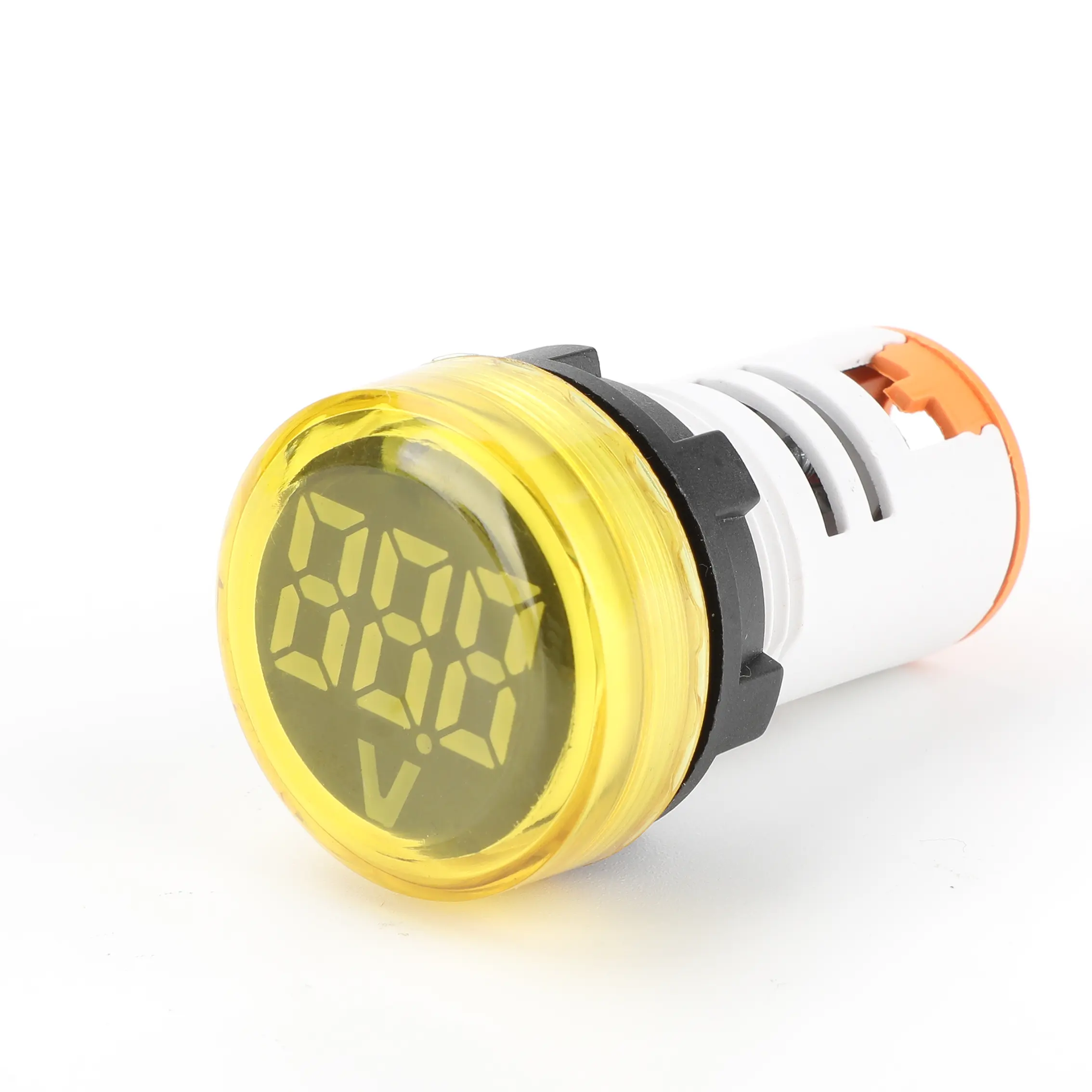 Dia 22Mm Mini Digitale Voltmeter Met Indicator Lamp Spanningsmeter AC60-500V Blauwe Led Voltmeter Indicator Lampjes