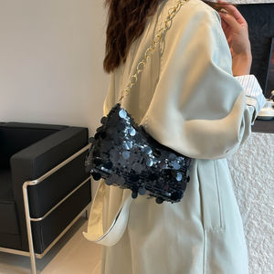 Sac <span class=keywords><strong>de</strong></span> dîner à paillettes à la mode, sac à bandoulière tendance et polyvalent, sacs à main <span class=keywords><strong>de</strong></span> luxe pour femmes, sac à bandoulière élégant et minimaliste - Product Image 3