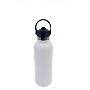 Bouteille d'eau isotherme en acier inoxydable écologique personnalisée avec couvercle à paille rabattable et poignée, idéale pour le sport, la <span class=keywords><strong>gym</strong></span>, les activités de plein air et les voyages - Product Image 4