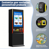 Distributeur automatique mural Zyns à monnayeur, directement de l'usine, avec écran tactile de 32 pouces pour articles de vente au détail