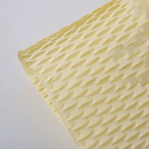 Light Yellow Honeycomb <b>Paper</b> Recyclable Biodegradable Kraft <b>Paper</b> for Bouquet Wrapping-Thickened Grid <b>Pattern</b> Gift Packaging - Product Image 1