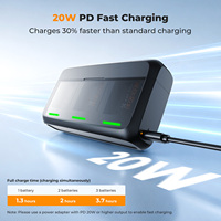 K&F Concept Convient pour Canon, Pack de 3 batteries d'appareil photo LP-E17 1250mAh et chargeur rapide, ensemble de batteries rechargeables pour appareil photo numérique
