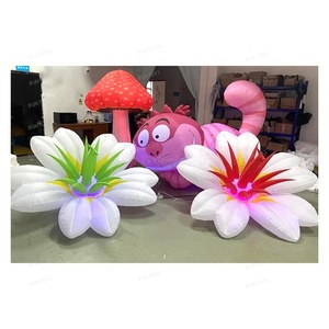 Alice au pays des merveilles Fête d'entreprise Décoration de scène Champignon gonflable léger Caterpillar gonflable Chat du <span class=keywords><strong>Cheshire</strong></span> gonflable - Product Image 6