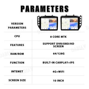 Autoradio 10 pouces pour Maserati GranTurismo GT GC 2007-2017 Android 12 Carplay Écran tactile GPS Lecteur multimédia Panneau AC Noir - Product Image 2