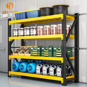 Venta al por mayor Estantes industriales de servicio pesado Estante de servicio mediano grueso multicapa de acero para almacenamiento de almacén Servicio ligero - Product Image 4
