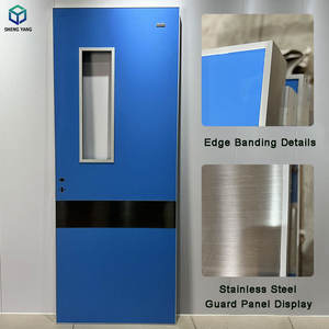 Puerta de Madera Moderna con Ventilación y Aislamiento Acústico, de Tamaño Personalizado, para Entrada de Hospitales y Escuelas, con Acabado de Alta Calidad - Product Image 4