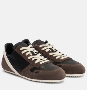 FW25 Original Six Eyelets Minimal Sneak Unisex Women Men Trendy Sports Suede Brown Runner Sneaker Lace-up Suede Leather Sneakers - Product Image 1