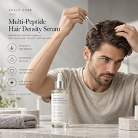 Serum Kepadatan Rambut Multi Peptida untuk Perawatan Kulit Kepala Rambut Menipis, Mendukung Pertumbuhan Rambut, Perawatan Rambut Bernutrisi, Grosir