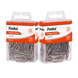 FOSKA, uso a largo plazo, suministro <span class=keywords><strong>para</strong></span> profesores, revestimiento <span class=keywords><strong>de</strong></span> níquel resistente, Material <span class=keywords><strong>de</strong></span> acero <span class=keywords><strong>de</strong></span> aleación antideslizante, Clips <span class=keywords><strong>de</strong></span> papel plateado <span class=keywords><strong>de</strong></span> 1,3 pulgadas, 100 Uds. - Product Image 2