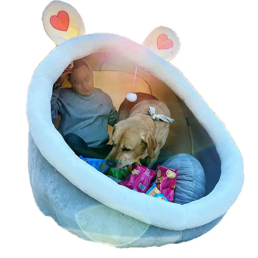 2024 sevimli dev insan köpek yatağı insanlar yetişkinler için dev insan ölçekli köpek yatağı ev çıkarılabilir Mat büyük köpek pet House ile kapalı