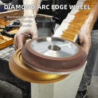 Disque abrasif électrolytique à profil diamanté pour carreaux d'escalier, bord arrondi, profil en arc, grain 120, dureté moyenne OEM, 100 mm