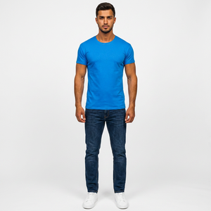 T-shirts Homme 2026 Style Urbain Imprimé Brodé Manches Courtes Coton Polyester Coupe Slim Fitness Haute Qualité - Product Image 1