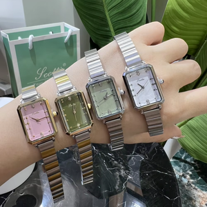 <span class=keywords><strong>Montre</strong></span> à quartz pour <span class=keywords><strong>femme</strong></span> Scottie 9058x carrée en acier inoxydable, alliage, étanche, avec mouvement Citizen, <span class=keywords><strong>montre</strong></span>-bracelet pour <span class=keywords><strong>femme</strong></span> - Product Image 1