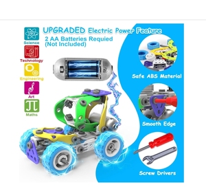 Bloques STEM eléctrico <span class=keywords><strong>10</strong></span> en 1 para niños de 5 <span class=keywords><strong>años</strong></span> o más, regalos de cumpleaños, juguetes educativos de construcción para niños, juguete de construcción - Product Image 6