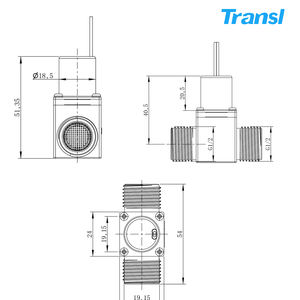Sensor Transl DC 6V 12V pulso de plástico grifos sin contacto urinario inodoro agua enganche válvula solenoide biestable - Product Image 2