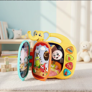 Juguete Musical de Jirafa de Dibujos Animados para Bebés, Instrumento Musical de Educación Temprana con Efectos de Sonido y <span class=keywords><strong>Canciones</strong></span> de Cuna - Product Image 5