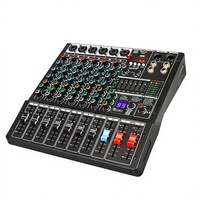 Speaker sistem audio, mixer kekuatan audio suara panggung profesional 6/8/12 Saluran