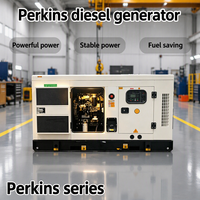 Générateur Diesel à Bas Prix Ouvert et Super Silencieux 30kW 10kW 15kW 20kW Alimenté par UKPerkins 10kVA 15kVA Groupe Électrogène avec ATS 100KW 200KW