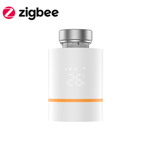 Thermostat intelligent Tuya Zigbee 3.0 Trv, tête thermique pour radiateur, contrôleur de température programmable, compatible <span class=keywords><strong>Alexa</strong></span> et Google Home - Product Image 1
