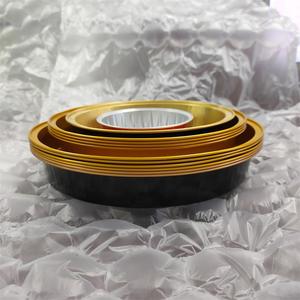 Casseroles en aluminium réutilisables de 9 pouces Récipients plats pour pizza et <span class=keywords><strong>tarte</strong></span> sans <span class=keywords><strong>couvercle</strong></span> pour les plats à emporter et le stockage des aliments - Product Image 2