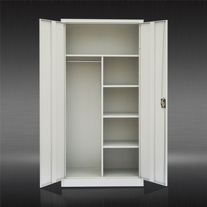 Современный двухдверный металлический шкаф-качели складной стальной шкаф для дома и офиса, школьный отель, мастерская, больничная одежда - Product Image 1