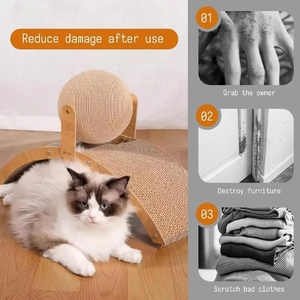Manufacturer Wholesale Corrugated <b>Cardboard</b> Sisal <b>Cat</b> <b>Scratcher</b> Ball - Product Image 5