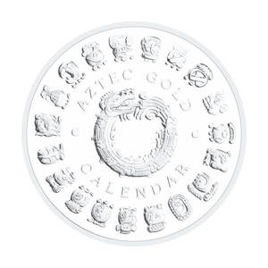 マヤメモリアルピラミッドコインシルバーメッキアメリカンメキシコアステカ外国非通貨コイン - Product Image 4