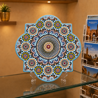 Souvenirs touristiques du Maroc, sous-verres en céramique de style marocain, sous-verres en céramique 3D, dessous de tasse avec boîte, personnalisés, sur mesure, ODM, vente en gros