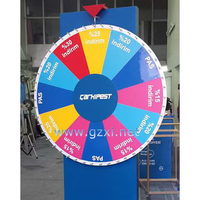 Grand manuel personnalisé électrique LED lumières 360 degrés chanceux loterie tirage au sort Bingo Machine richesse jeu de roue tournante