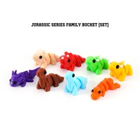 Figuras de Acción 3D de Dinosaurios del Período Jurásico, Impresas en 3D, Coloridas, de PLA, Flexibles, Juguetes Educativos, Modelos de Animales, Regalo