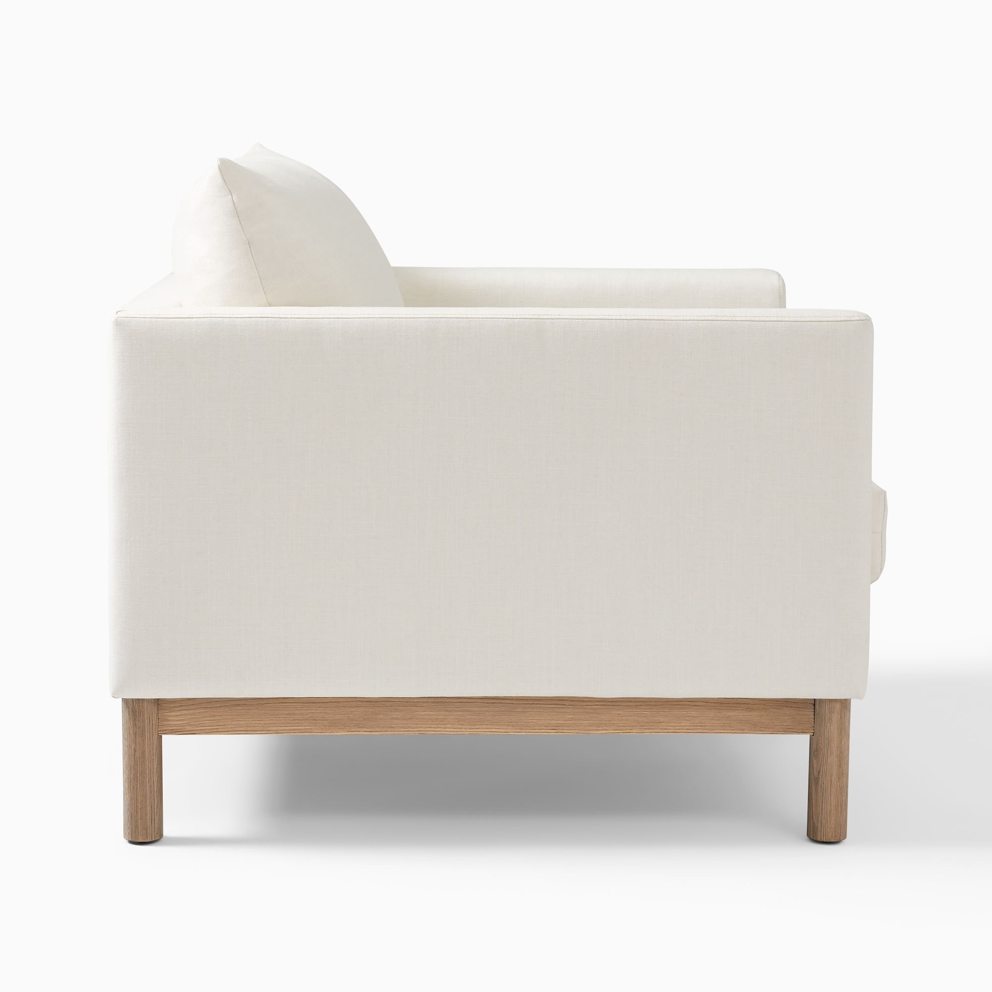 Luxury relax leisure home furniture modern armchair single sofa living room chair with wood base