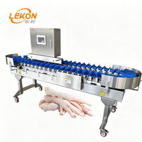 Trieuse pondérale rotative pour poulet, machine de triage de volailles pour la transformation du poulet entier, des pattes, des ailes et des filets