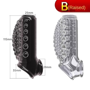 Couvre-pénis 100% imperméable, génération nouvelle, transparent, noir, granulaire, crocodile, <span class=keywords><strong>tortue</strong></span>, titans, loups, adulte, sexe - Product Image 6