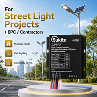 Contrôleur solaire intelligent Sukite MPPT 64100 6,4V 100W 30A pour projet d'éclairage public extérieur