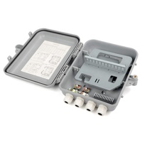 Boîtier de distribution de fibre optique (ODP) extérieur blanc 12 cœurs FTTH 1:8 avec 24 répartiteurs de fibre optique 8 cœurs FAT FDB FTB NAP