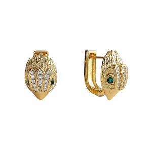 DECJUBA lujo águila ojo circón gota pendientes 18K oro Real plateado <span class=keywords><strong>para</strong></span> <span class=keywords><strong>mujer</strong></span> y hombre <span class=keywords><strong>para</strong></span> fiestas Venta De fábrica OEM - Product Image 3