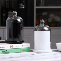 Diffuseur d'huiles essentielles sans flamme en verre cristal géométrique, forme cloche, pour décoration d'ambiance domestique, vente en gros