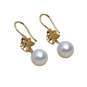 Wenchi S925 <b>Silver</b> Three <b>Chain</b> DIY Accessories Set Empty Pearl Pendant Personalized <b>Earrings</b> Custom Jewelry Making Model 16204 - Product Image 5