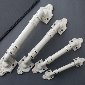 Chinese Style Ivory <b>White</b> Zinc Alloy Cabinet Handles Bar Shape Durable Wooden <b>Door</b> Hardware - Product Image 3