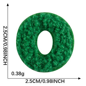 رقع حروف وأرقام صغيرة ملونة من الشنيل قابلة للكي على المناشف، تطريز أبجدي للملابس والقبعات وأعمال الحرف اليدوية - Product Image 5
