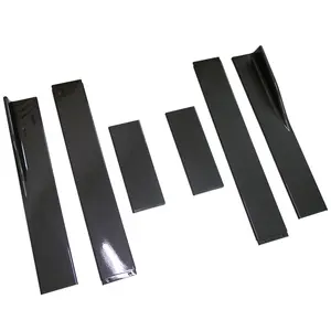 6pcs carbon look 2m universal auto seite röcke winglet extensions, Side splitter körper schürze lip für honda