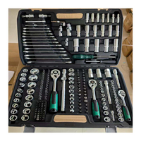 Ensemble d'outils de réparation automobile professionnels en acier au chrome-vanadium, clé à cliquet, connecteur rapide, outils manuels combinés complets