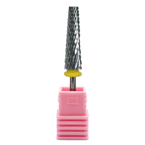 Dài Giảm dần cacbua móng tay khoan bit (5 1) cacbua vonfram giảm dần phẳng đầu cắt chéo hiệu quả Acrylic Nail Mẹo Mài - Product Image 2