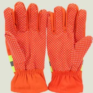 Gants de sécurité ignifuges en coton orange 2025, antidérapants, texturés aux doigts, imperméables et réfléchissants la chaleur, vente en gros directe usine - Product Image 6