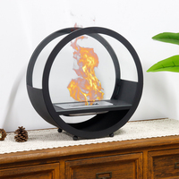 Nouveau design Cheminée autoportante en verre de table Cheminée à l'éthanol biologique pour jardin extérieur