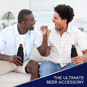 Vente en gros Nouveau bocal de stockage à froid isolé à double couche de 12oz en acier inoxydable 304 Cadeau d'affaires pour canette de bière Bouteille de bière isolée - Product Image 2