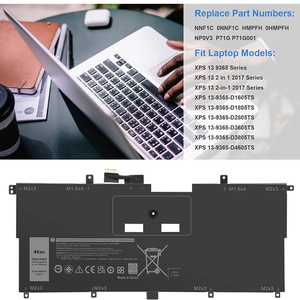 Batería de Repuesto para Portátil NNF1C 46Wh, Venta al Por Mayor para Dell XPS 13 9365 2-en-1, Calidad OEM, CE, RoHS - Product Image 2